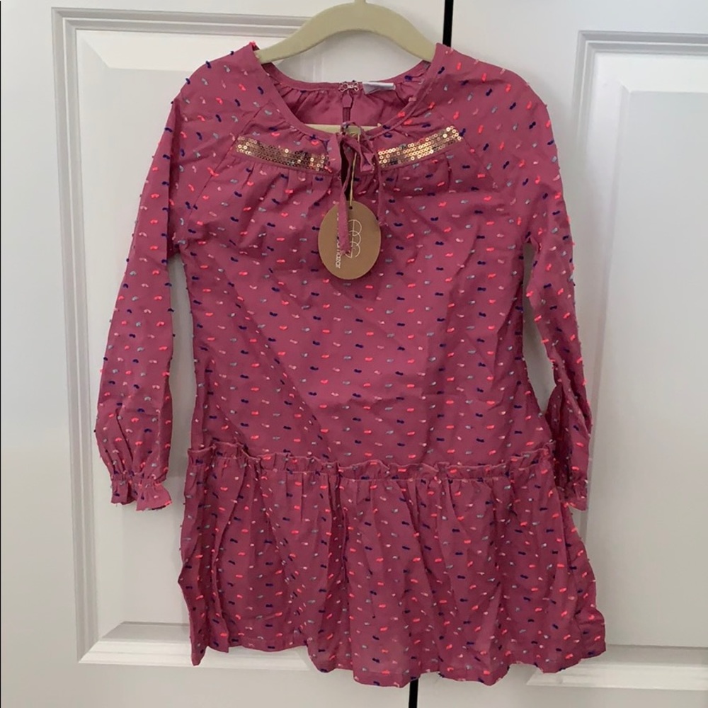 Nbw egg by Susan lazar pink spring dress